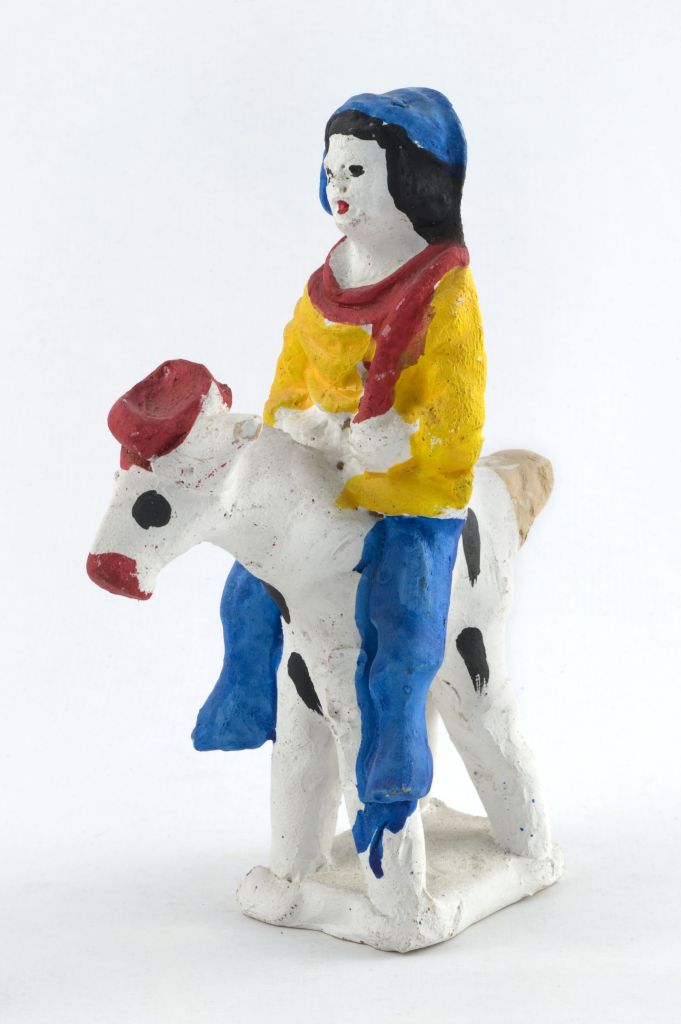 donna su cavallo (fischietto, a fessura interna, strumenti musicali) - produzione italiana (1989 post - 2015 ante)