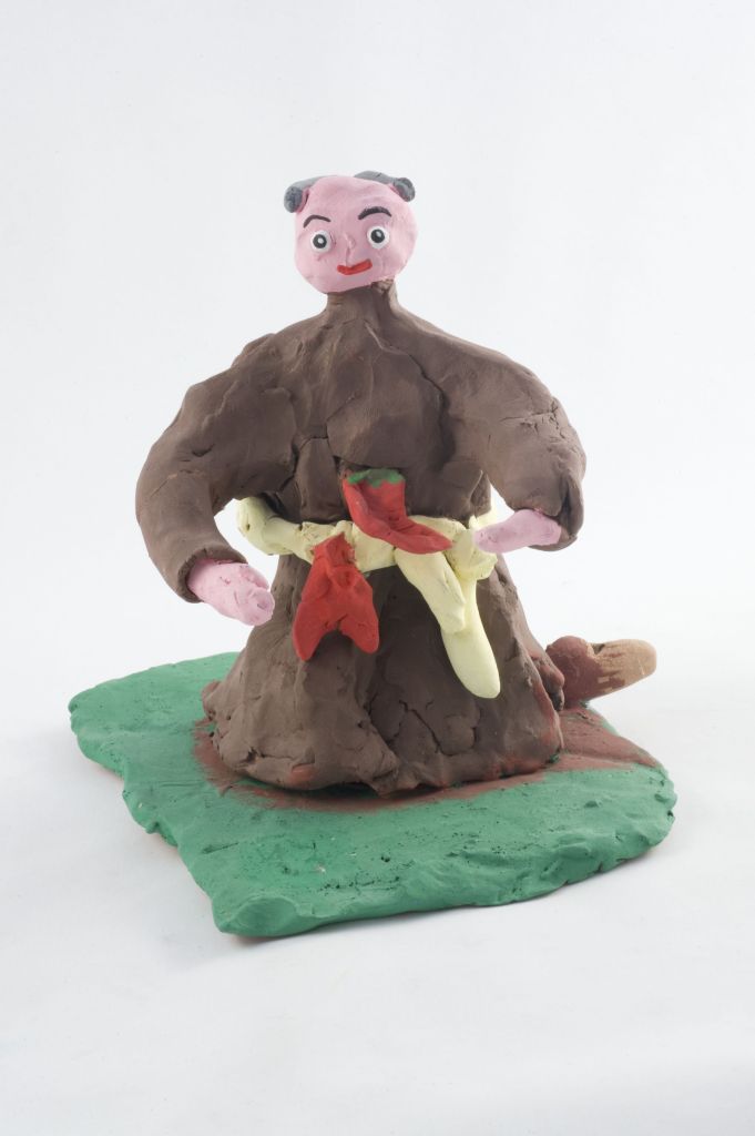 Il frate superstizioso "Occhio, malocchio, prezzemolo e finocchio", frate (fischietto, a fessura interna, strumenti musicali) di Palumbo Teresita - scuola (2011)