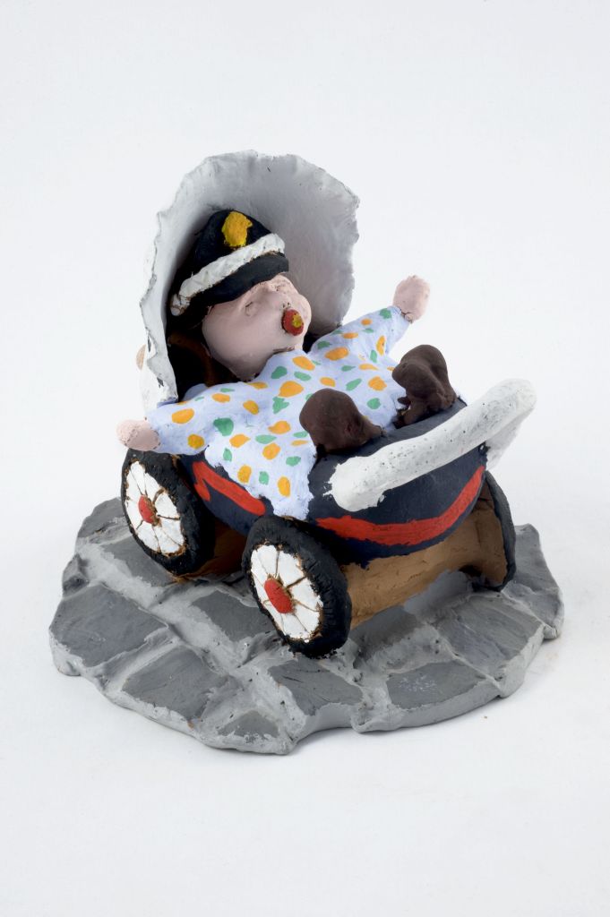 Carabiniere si nasce, bambino con cappello da carabiniere (fischietto, a fessura interna, strumenti musicali) di Florio Giampiero - scuola (2008)