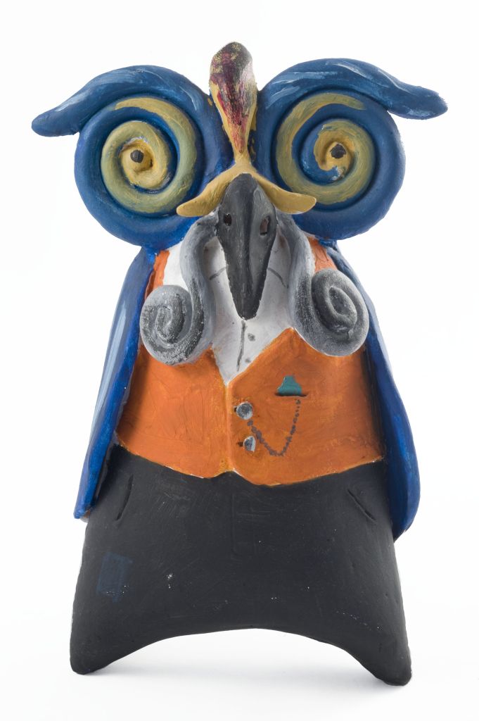 Gufo, gufo (fischietto, a fessura interna, strumenti musicali) di Coroneo Pietro (ceramista) - laboratorio (2012)