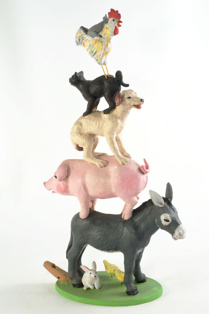 Gli animali di Sant'Antonio, animali (fischietto, a fessura interna, strumenti musicali) di Gara Tommaso - laboratorio (1989)