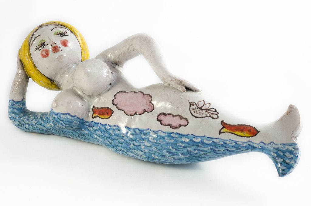 Sirena, figura fantastica (fischietto, a fessura interna, strumenti musicali) di Cascio Gaspare - laboratorio (1994)