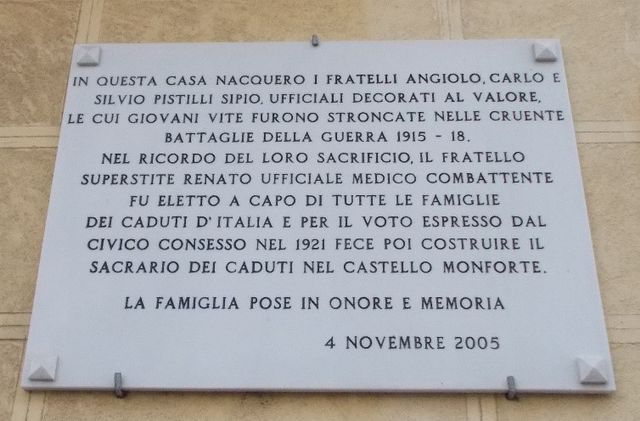 lapide commemorativa, opera isolata - ambito molisano (seconda metà XXI)