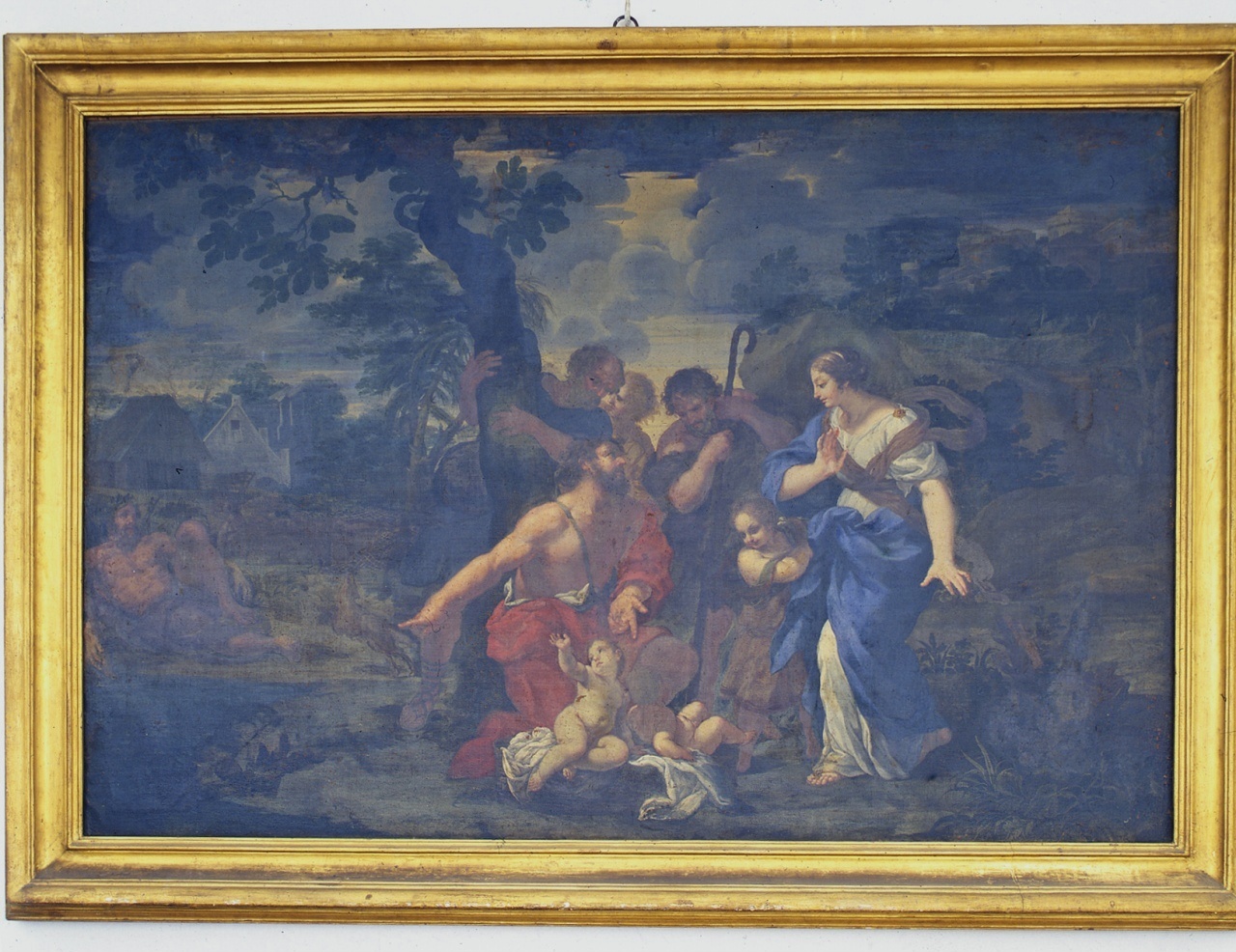 paesaggio (dipinto) di Bocchi Faustino detto Bamboccio (primo quarto sec. XVIII)