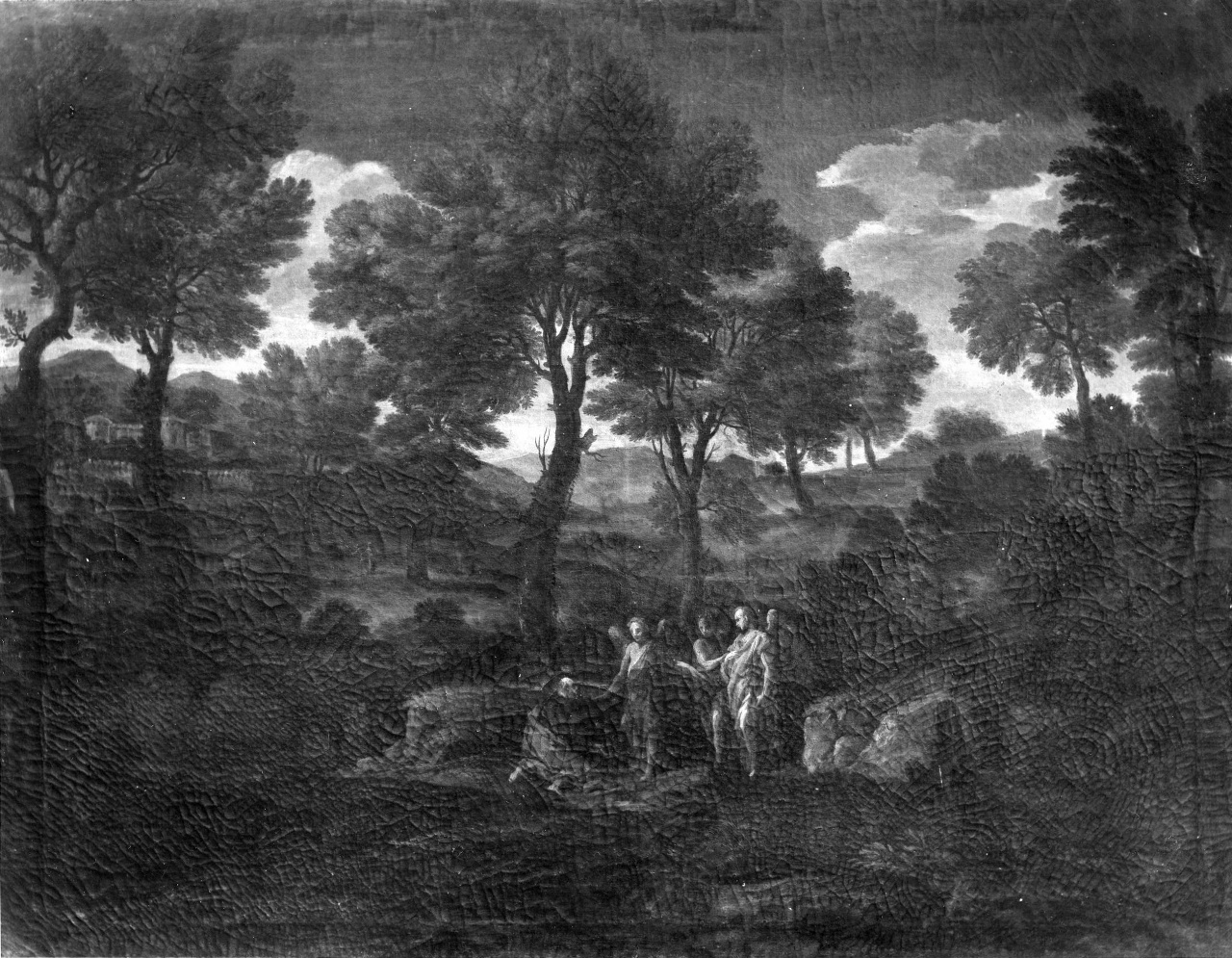 Abramo e i tre angeli (dipinto) di Dandini Pietro, Onofri Crescenzio (inizio sec. XVIII)