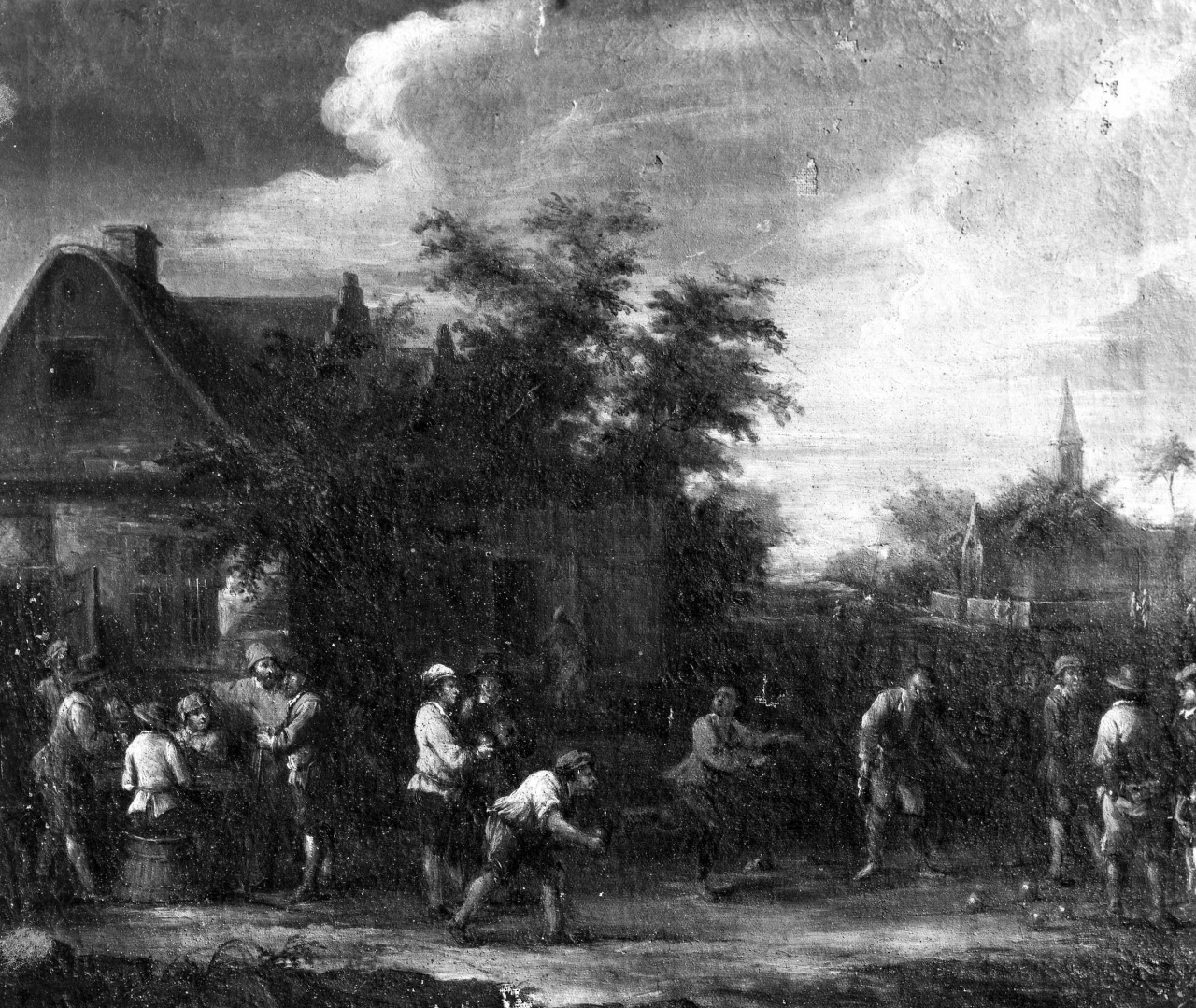 scena di genere (dipinto) - ambito fiammingo (seconda metà sec. XVII)