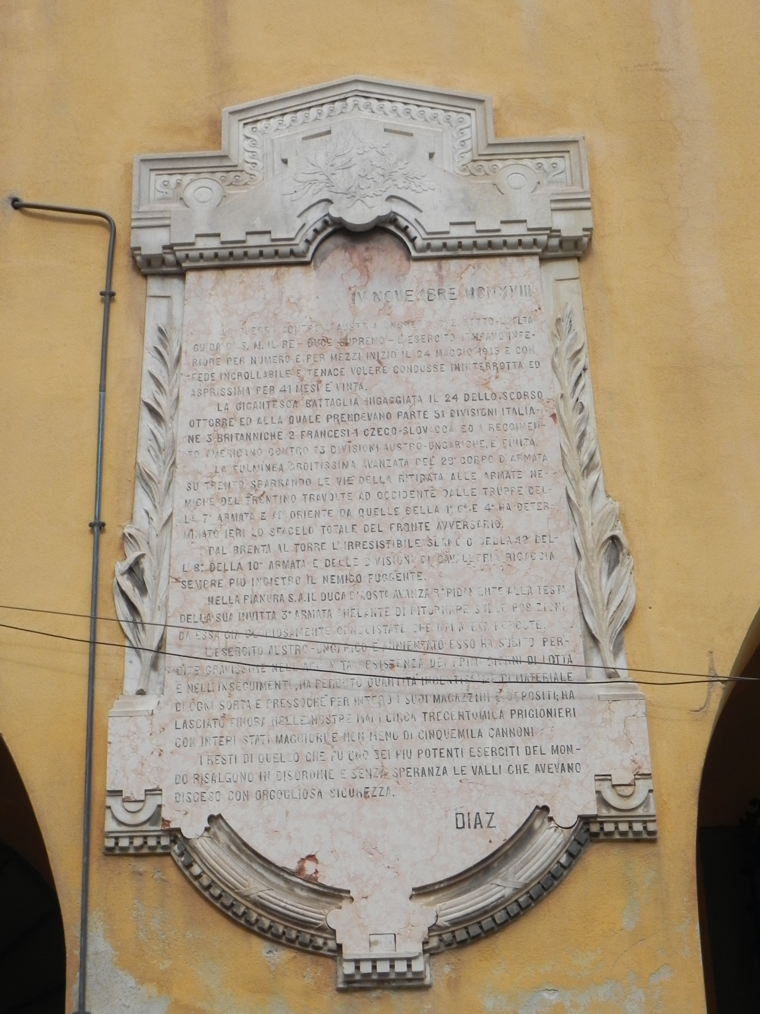 lapide celebrativa - ambito toscano (sec. XX)