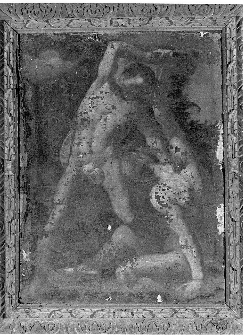 Caino uccide Abele (dipinto, opera isolata) - ambito lombardo (inizio sec. XVIII)