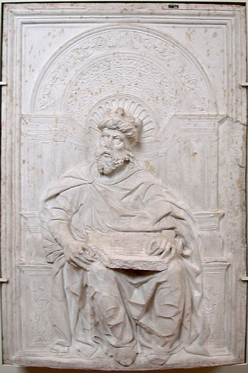 re Davide (calco di formella, opera isolata) di Campi Carlo (attribuito) (fine/ inizio secc. XIX/ XX)