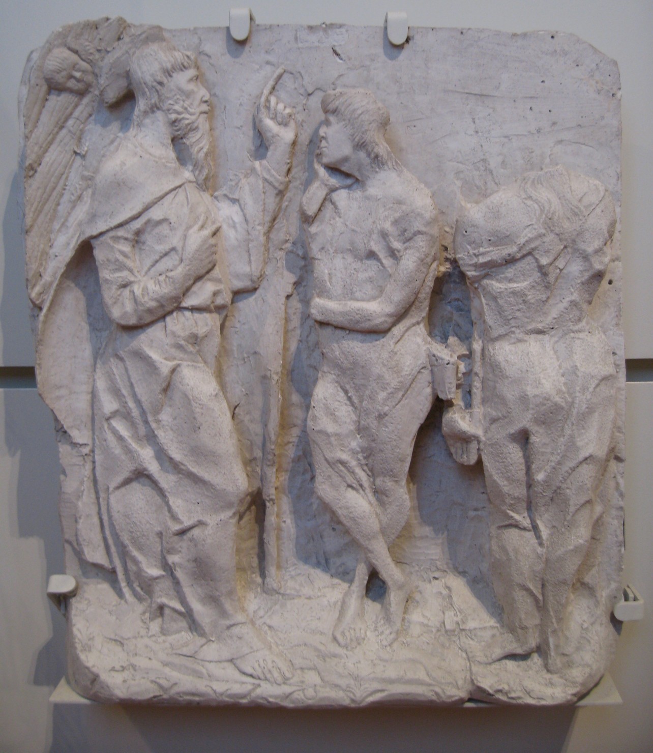 Dio Padre rimprovera Adamo ed Eva, Dio Padre (calco di formella, opera isolata) di Campi Carlo (attribuito) (fine/ inizio secc. XIX/ XX)