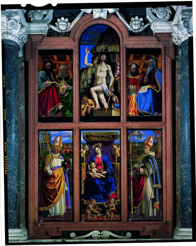 misteri del rosario (predella, opera isolata) di Callani Gaetano (seconda metà sec. XVIII)