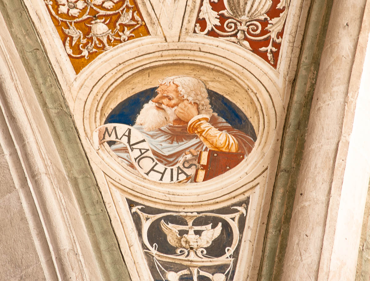 Malachia (dipinto murale, elemento d'insieme) di Bernardino di Stefano da Fossano detto Bergognone Bernardino (attribuito) (sec. XV)