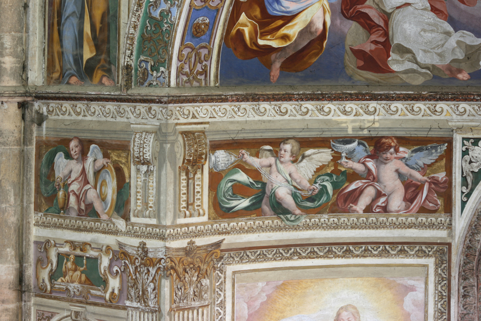 angeli (dipinto, elemento d'insieme) di Crespi Daniele (e aiuti), Valletta Francesco (attribuito) (sec. XVII)