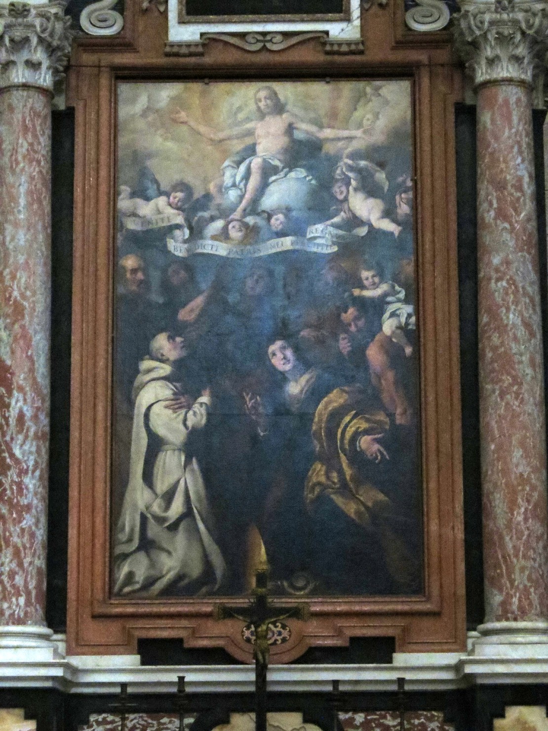 Cristo in gloria e Santi (pala d'altare) di Crespi Daniele (sec. XVII)