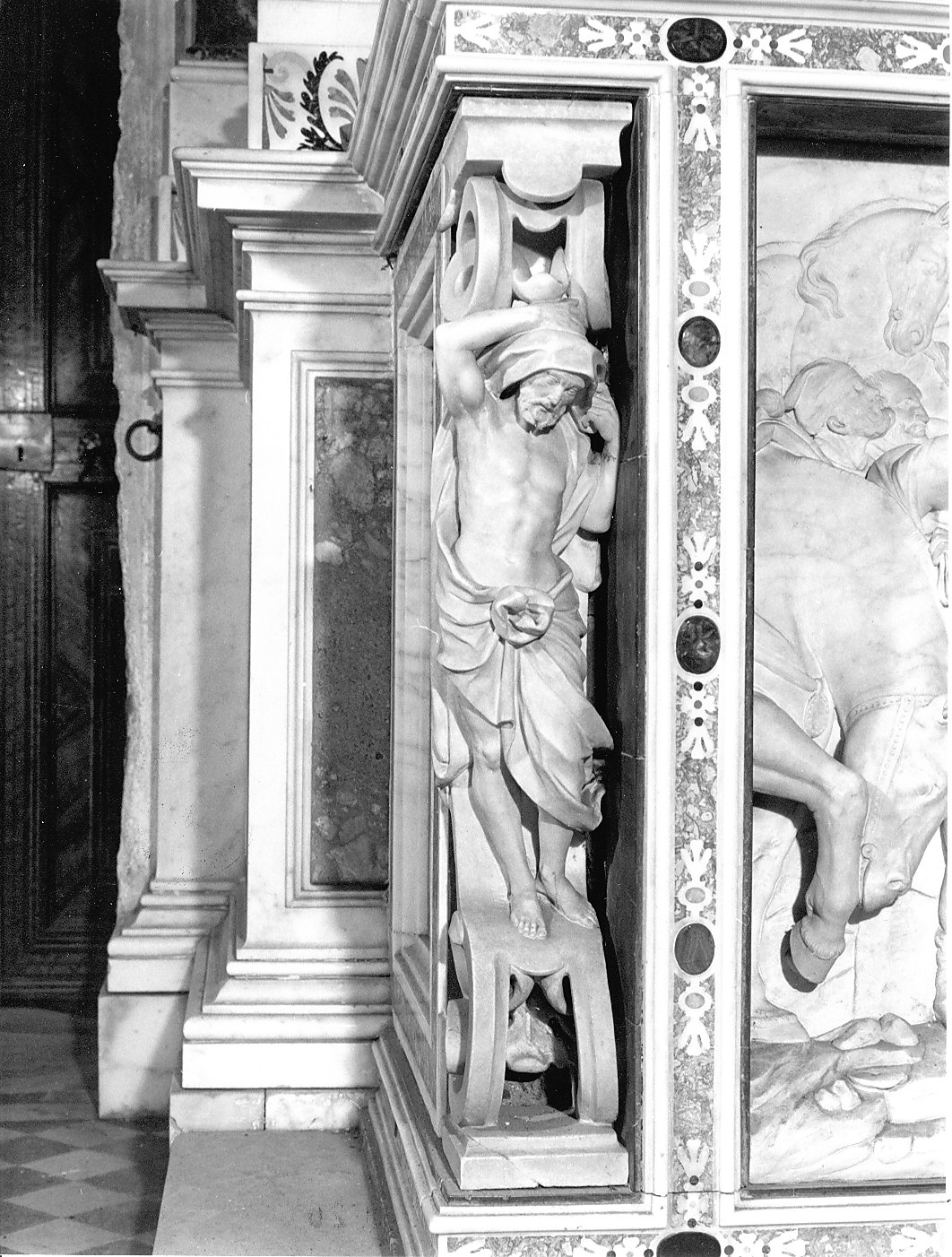 Ermes (statua, elemento d'insieme) di Maestri Giovanni Battista detto Volpino (attribuito) (sec. XVII)