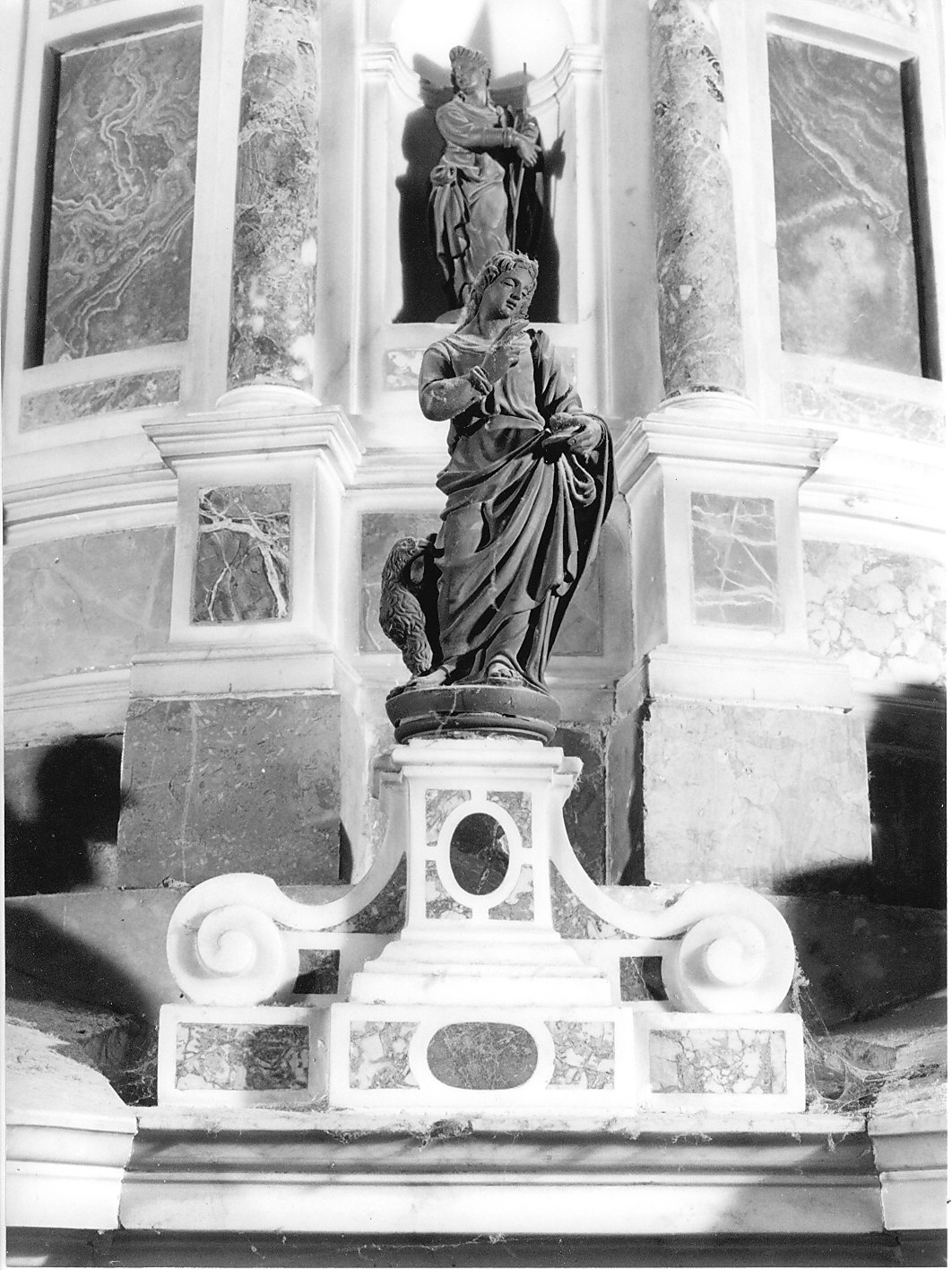 San Giovanni Evangelista (statua, elemento d'insieme) di Marini Angelo (inizio sec. XVI, sec. XVII)