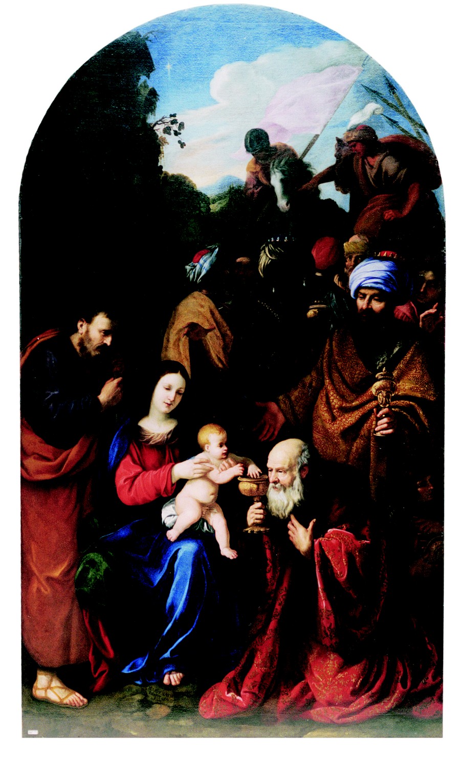 adorazione dei Re Magi (pala d'altare, opera isolata) di Neri Pietro Martire (sec. XVII)