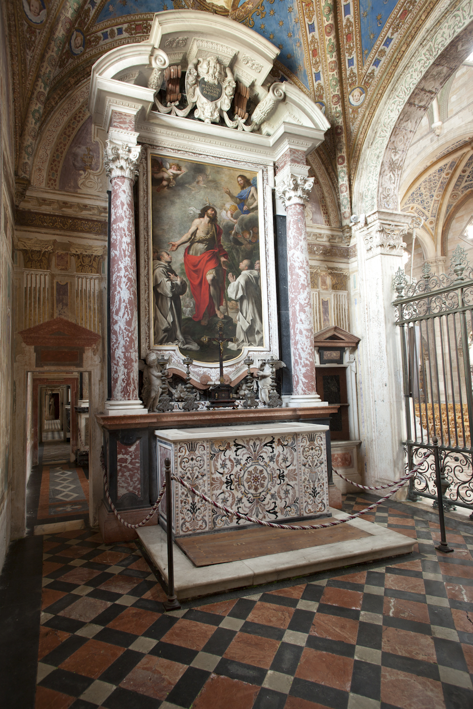 altare, complesso decorativo di Orsolino Tommaso - bottega lombarda (sec. XVII)
