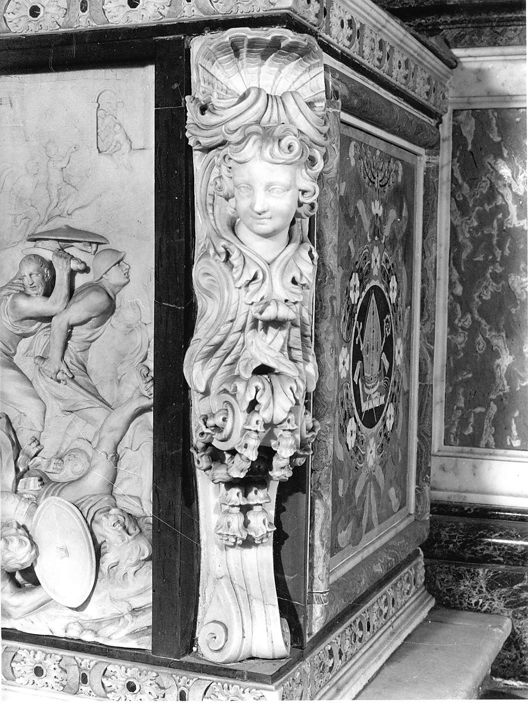 putti (rilievo, elemento d'insieme) di Rusnati Giuseppe (attribuito) (sec. XVII)