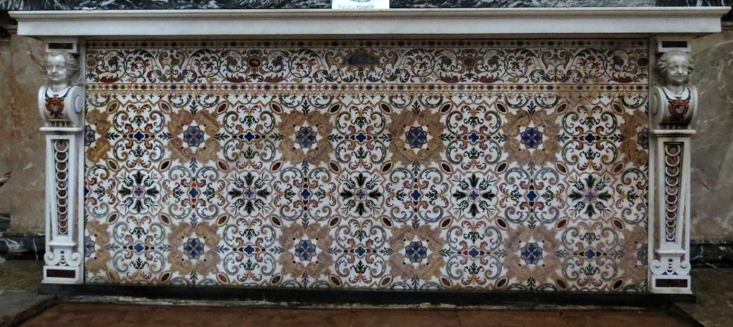 paliotto, elemento d'insieme di Sacchi Giovan Battista (attribuito) (sec. XVII)