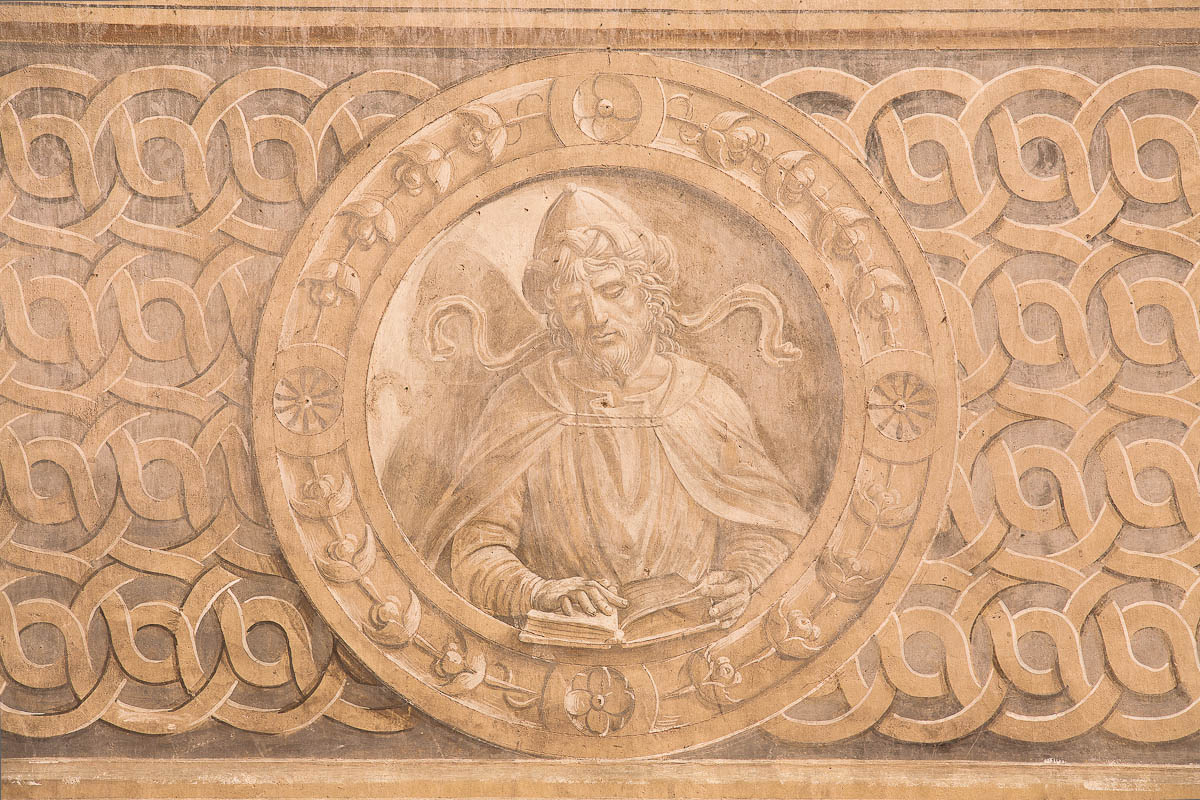 Profeta (dipinto murale, elemento d'insieme) di Zenale Bernardino (attribuito) (sec. XV)