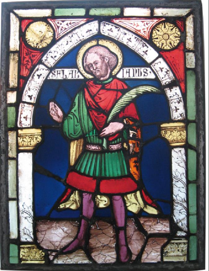 San Flaviano (vetrata) - ambito abruzzese (prima metà XV)