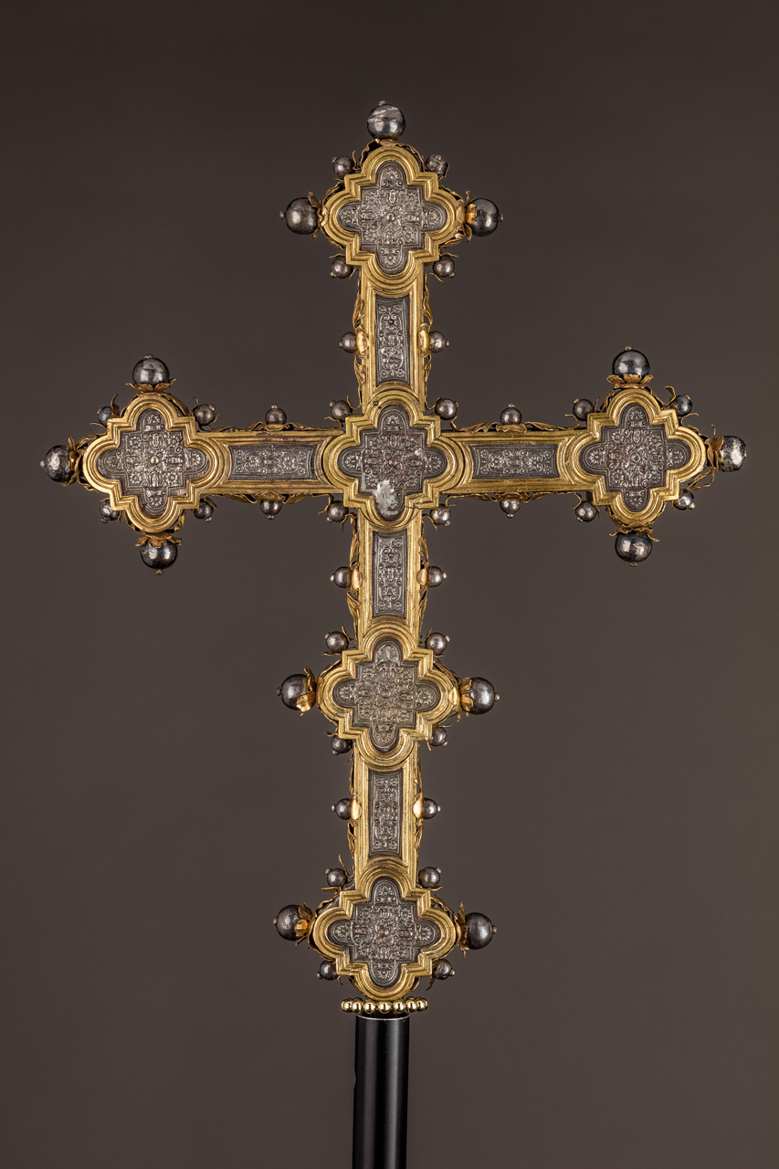 Cristo crocifisso (croce processionale) - produzione laziale (fine/ metà XVI)
