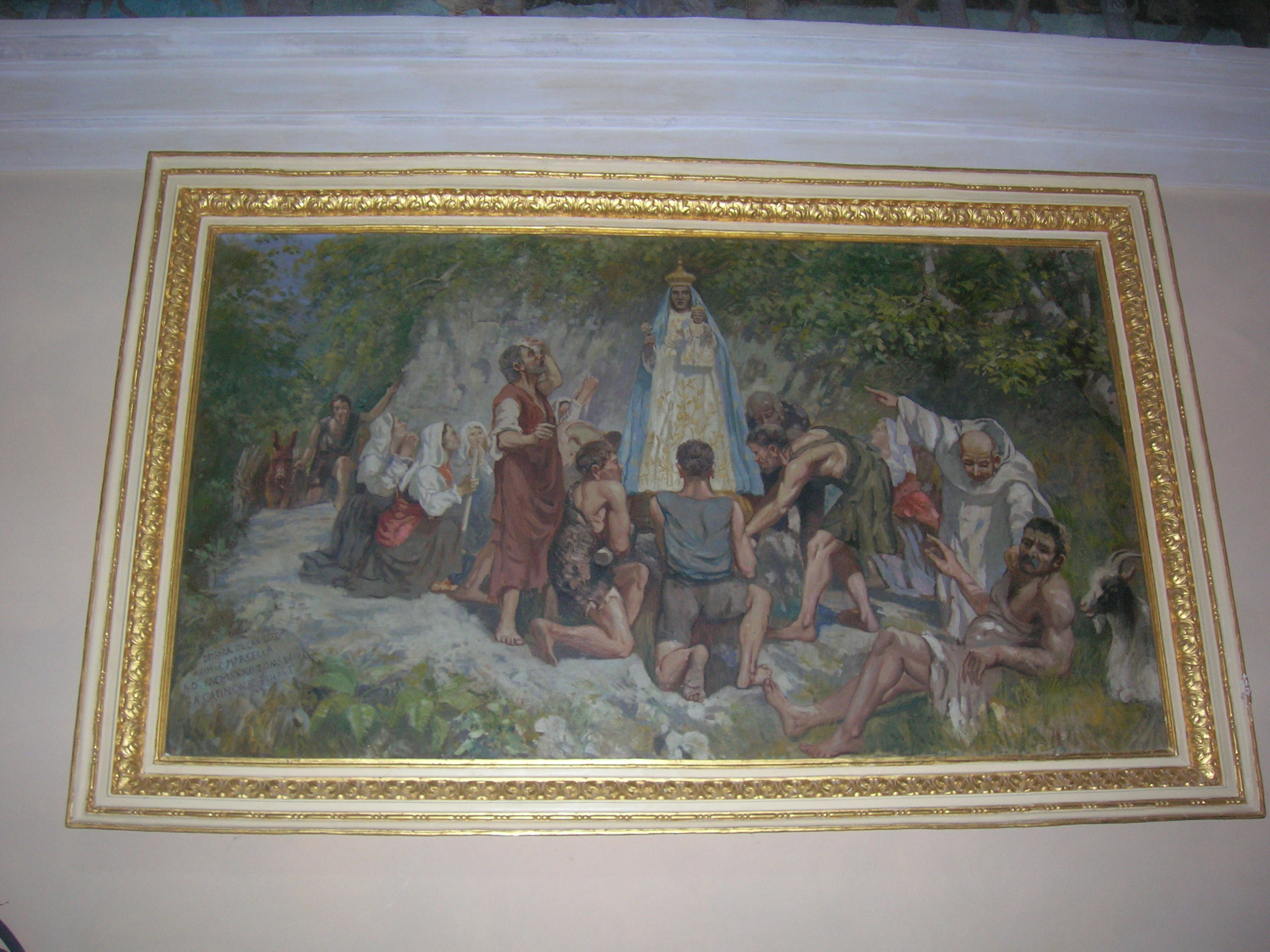 apparizione della Madonna di Canneto (dipinto) di Cannone Angelo (XX)