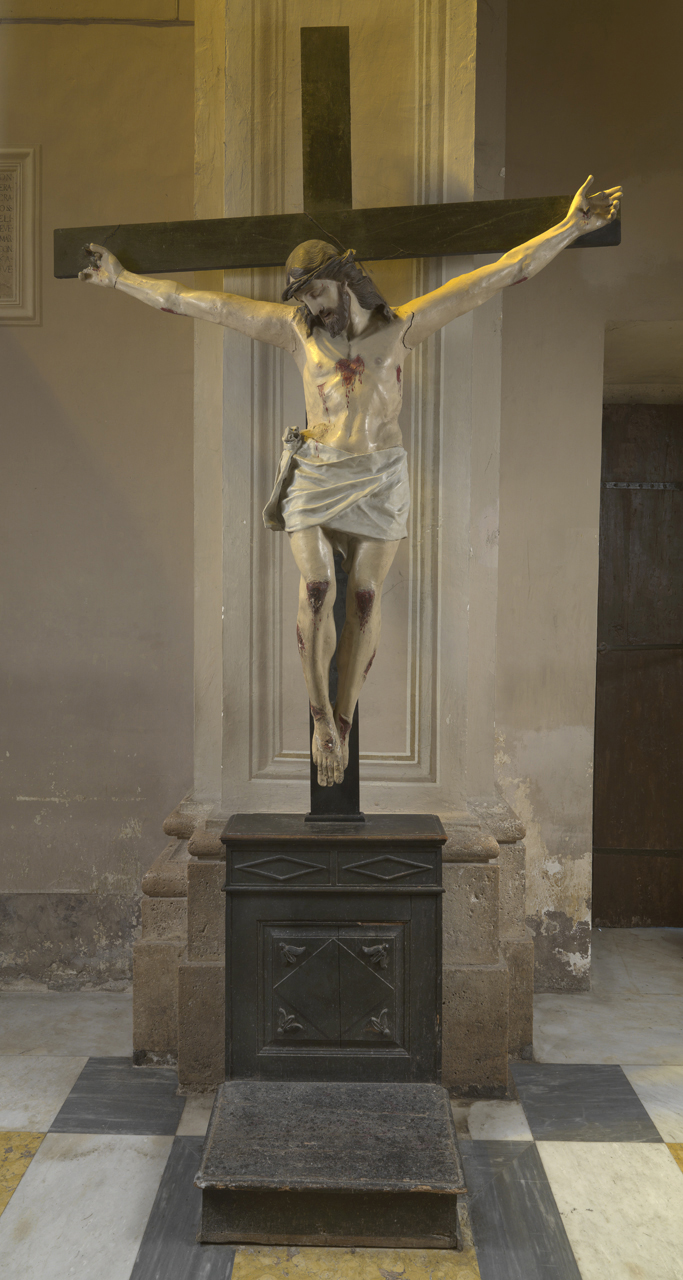 Cristo crocifisso dolente (statua) - ambito laziale (fine/ inizio XVII/ XVIII)