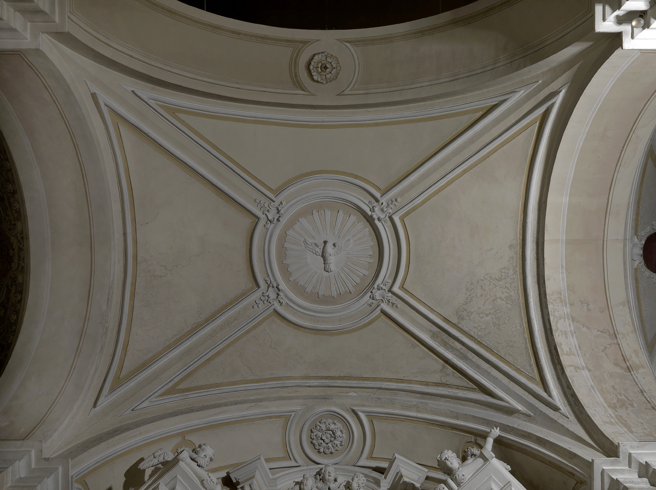 colomba dello Spirito Santo (decorazione plastica) - ambito Italia centro-meridionale (XVIII)