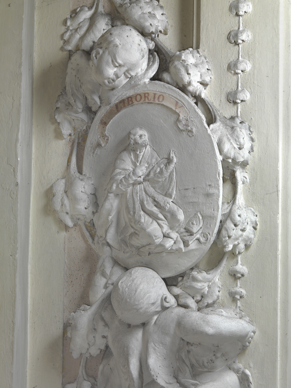 San Liborio vescovo (decorazione plastica) - ambito Italia centro-meridionale (XVIII)