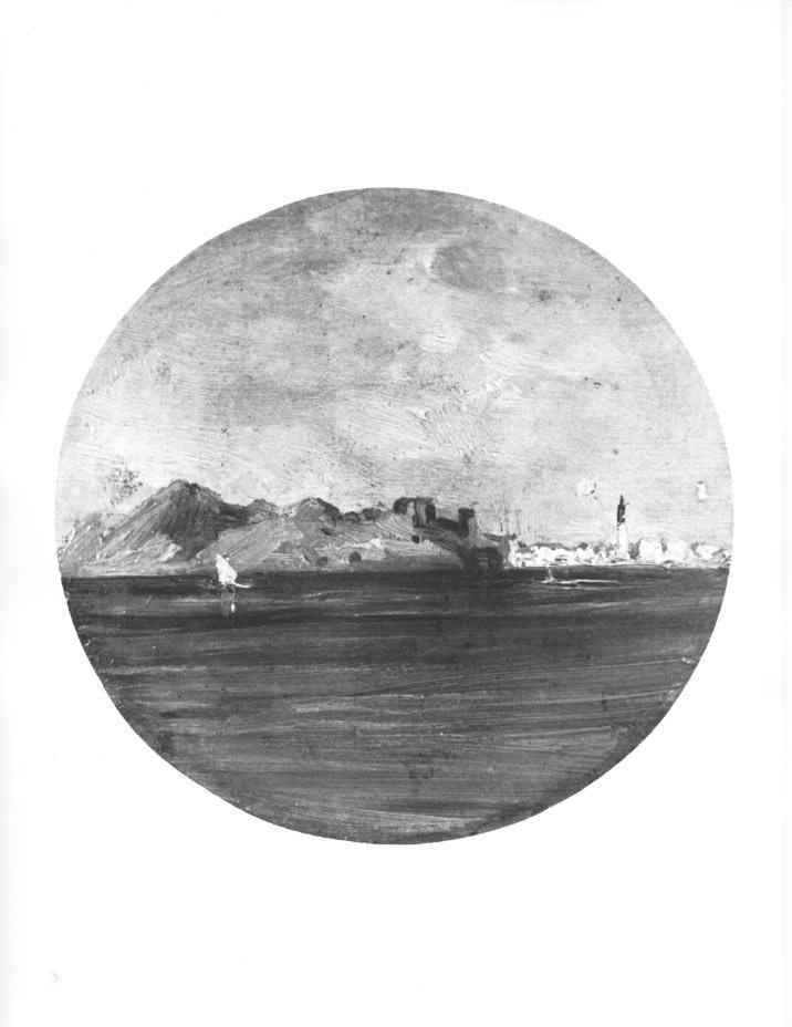 Yacht Phantasie, paesaggio marino (dipinto) di Carlotta del Belgio - ambito europeo (seconda metà sec. XIX)