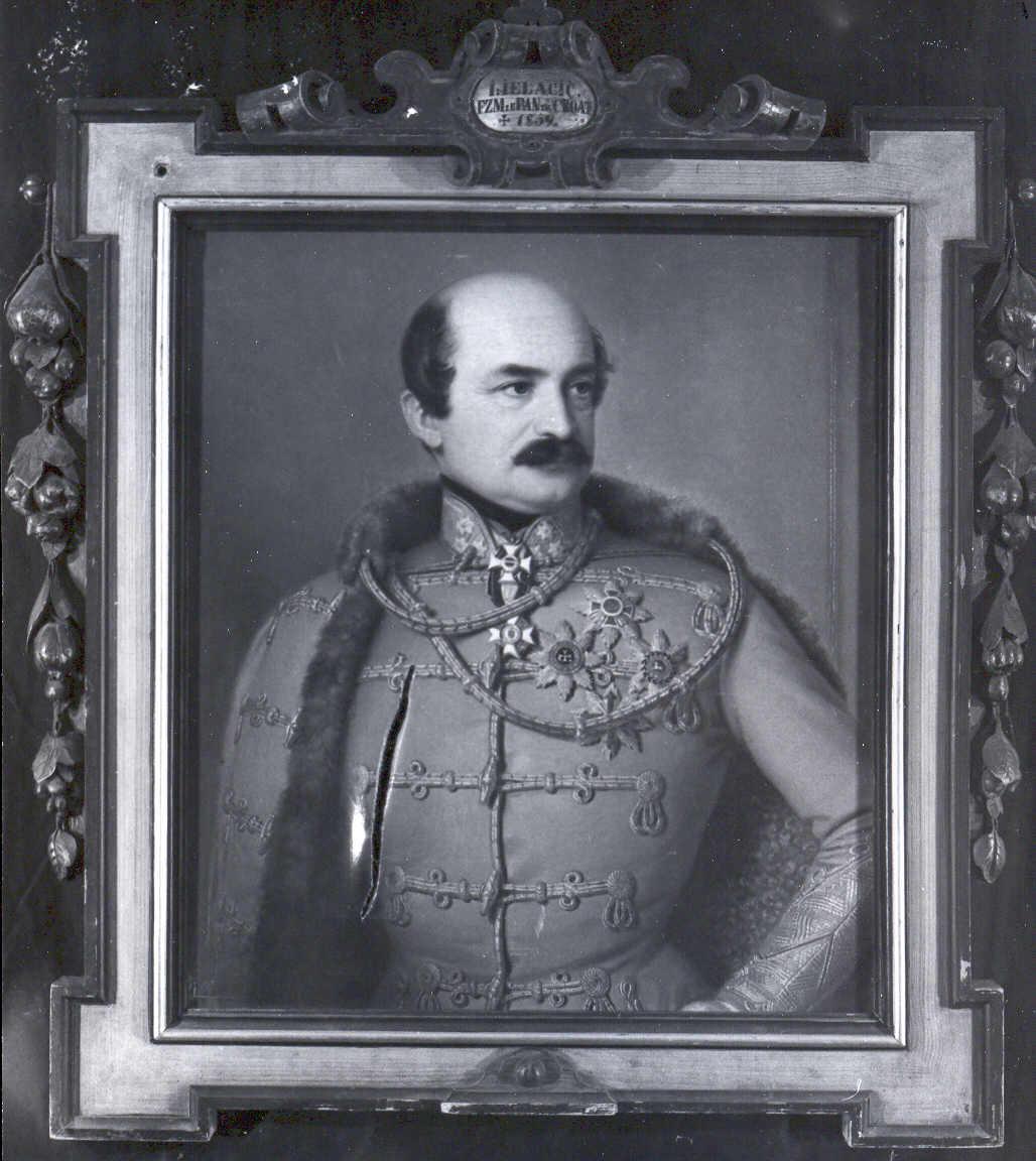 Ritratto del maresciallo da campo Jelačič, ritratto d'uomo (dipinto) di Einsle, Anton - ambito austro-ungarico (prima metà sec. XIX)