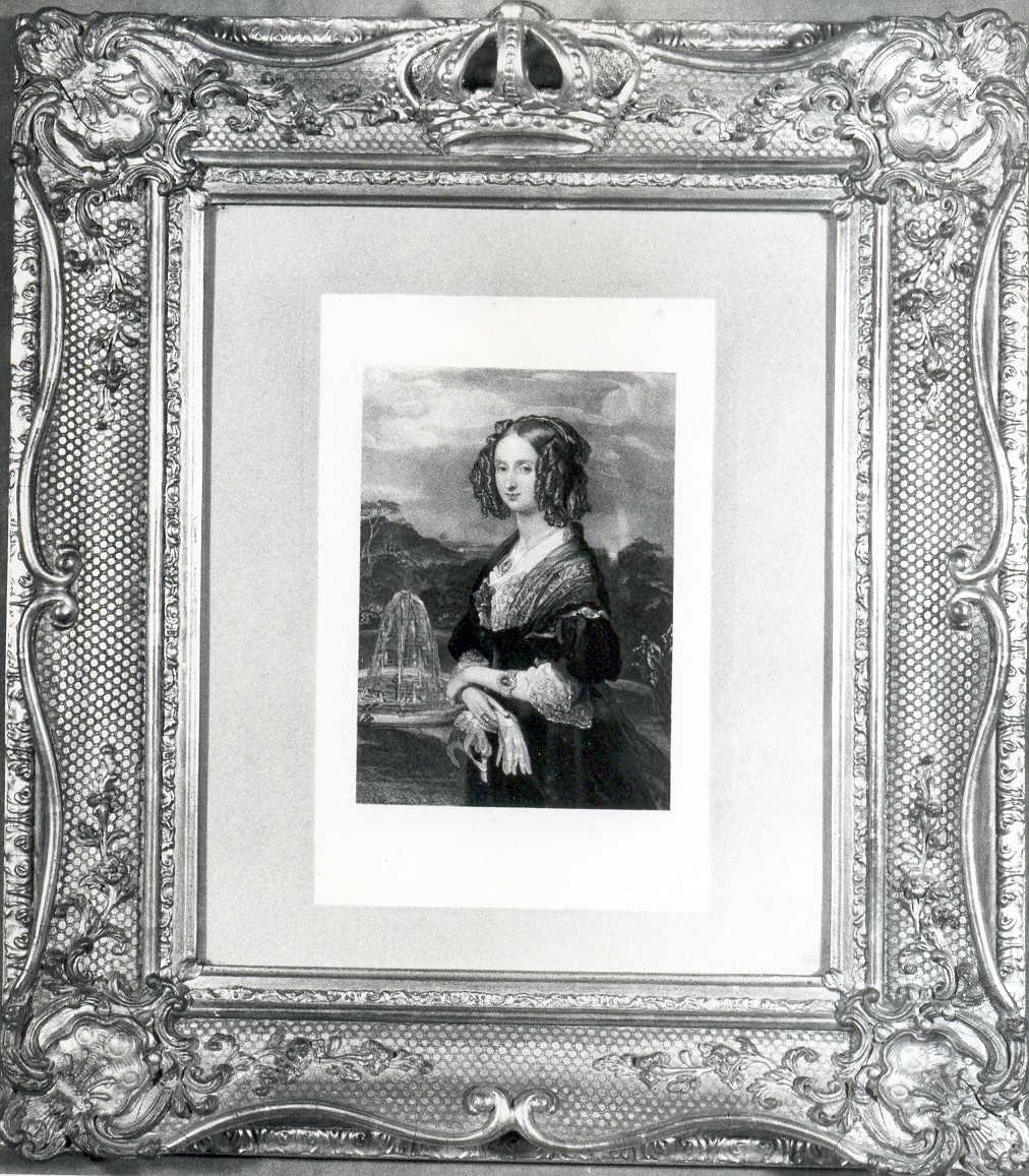 Ritratto della regina Maria Luisa d'Orléans, ritratto di donna (dipinto) - ambito europeo (sec. XIX)