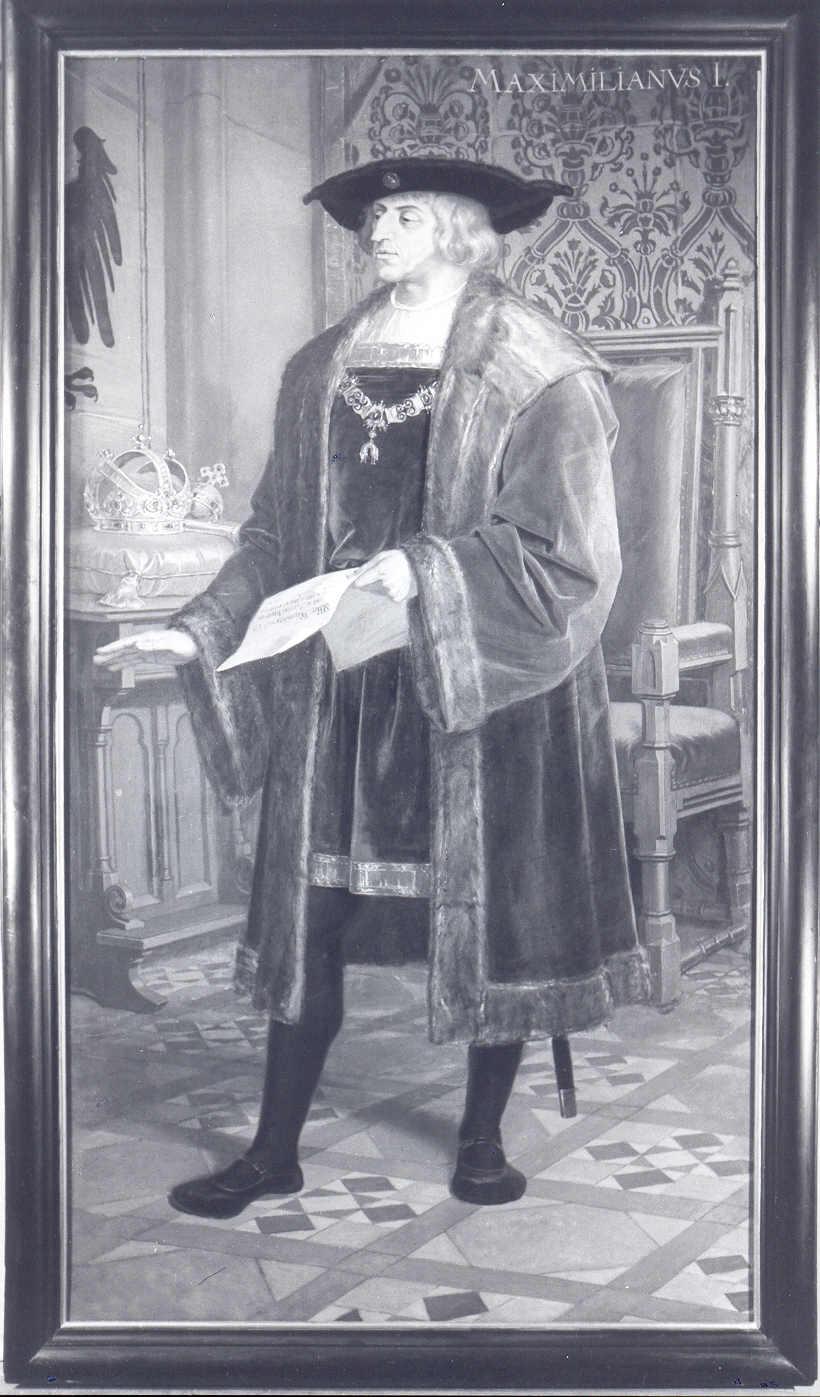 Ritratto dell'imperatore Massimiliano I, ritratto d'uomo (dipinto) di Kis, Joseph - ambito austro-ungarico (seconda metà sec. XIX)