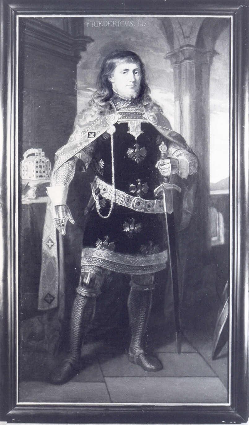 Ritratto dell'imperatore Federico III, ritratto d'uomo (dipinto) di Kis, Joseph - ambito austro-ungarico (seconda metà sec. XIX)