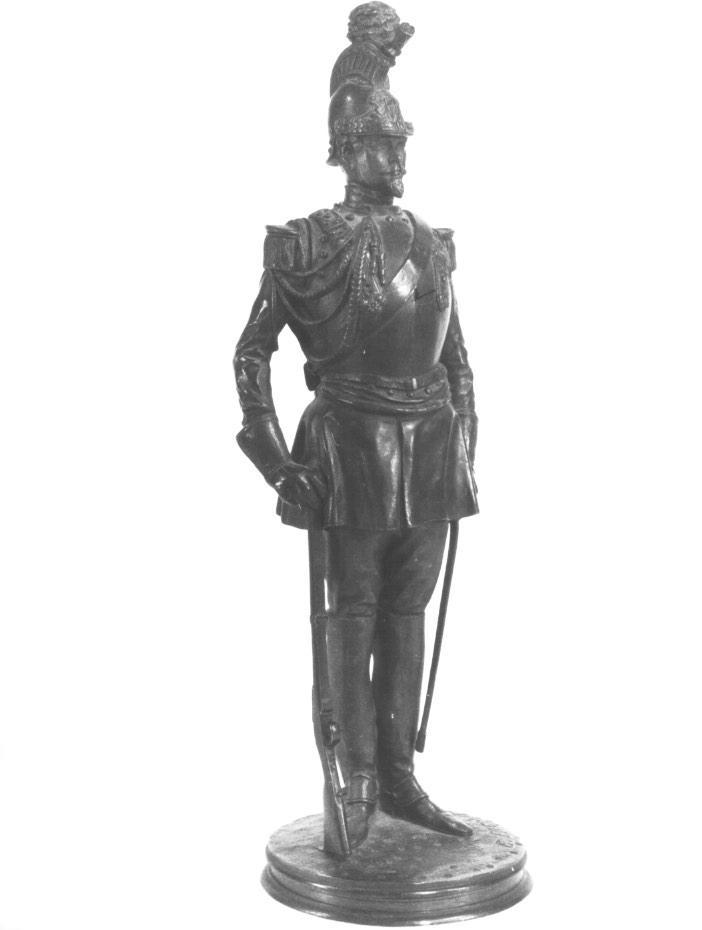 Ufficiale napoleonico, ufficiale napoleonico (statuetta) - ambito francese (sec. XIX)