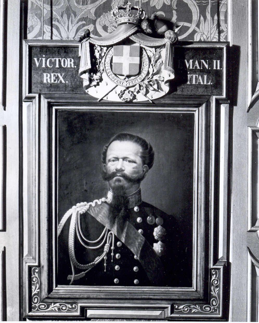 Vittorio Emanuele II, ritratto d'uomo (dipinto) - ambito italiano (seconda metà sec. XIX)