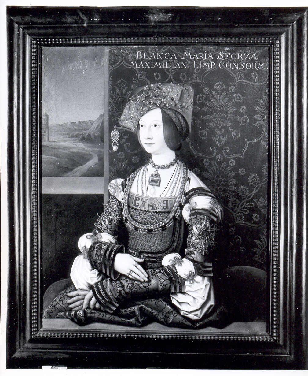 ritratto di Bianca Maria Sforza (dipinto, serie) di Woska Franz (sec. XIX)
