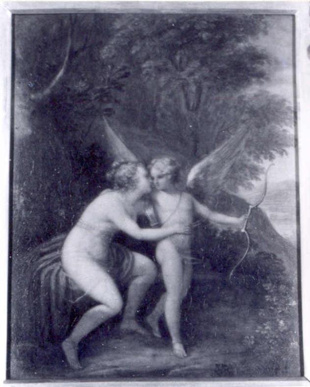 Venus et Amor (dipinto, opera isolata) di Schiavoni Natale (sec. XIX)
