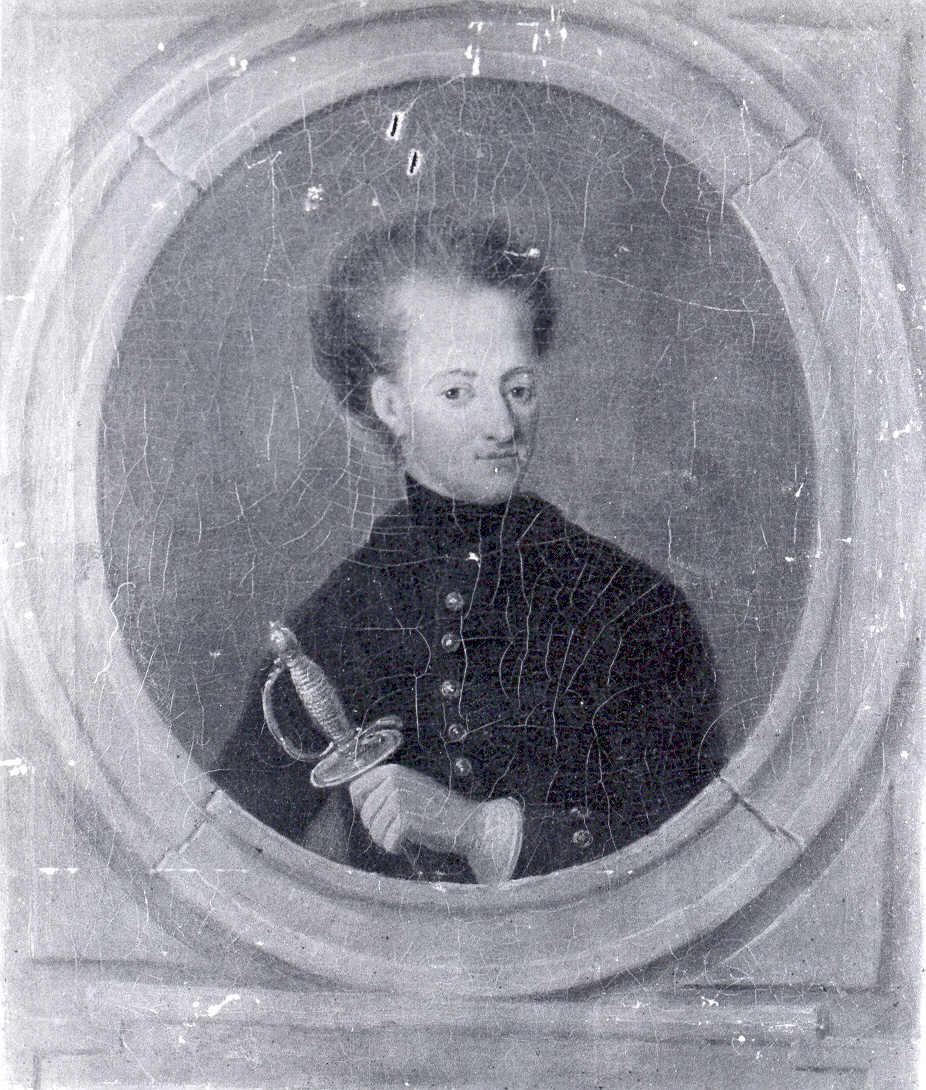 Ritratto di giovane con spada, Ritratto di Carlo XII di Svezia in uniforme militare (dipinto) - ambito francese (prima metà sec. XIX)