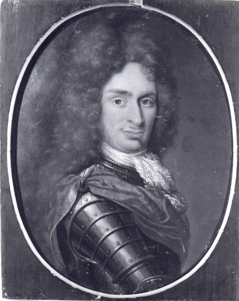 Ritratto dell'imperatore Carlo VI, Ritratto in armatura dell'imperatore del Sacro Romano Impero Carlo VI d'Asburgo (dipinto) - ambito europeo (fine/ inizio sec. XVIII/XIX)