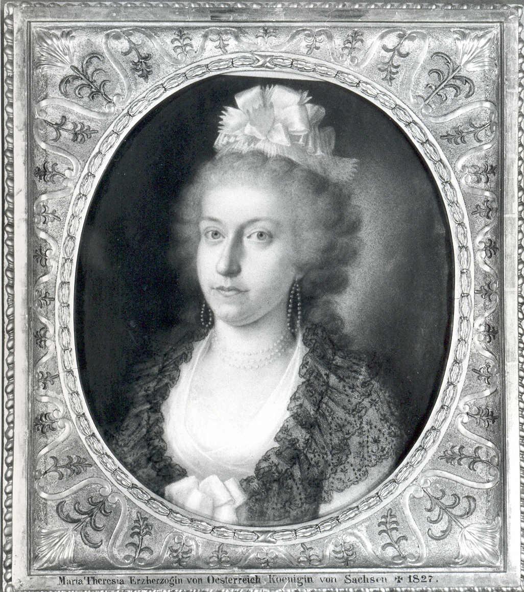 Arciduchessa d'Austria, Maria Teresa, regina di Sassonia, Ritratto di donna (dipinto) - ambito europeo (fine, inizio sec. XVIII, sec XIX)