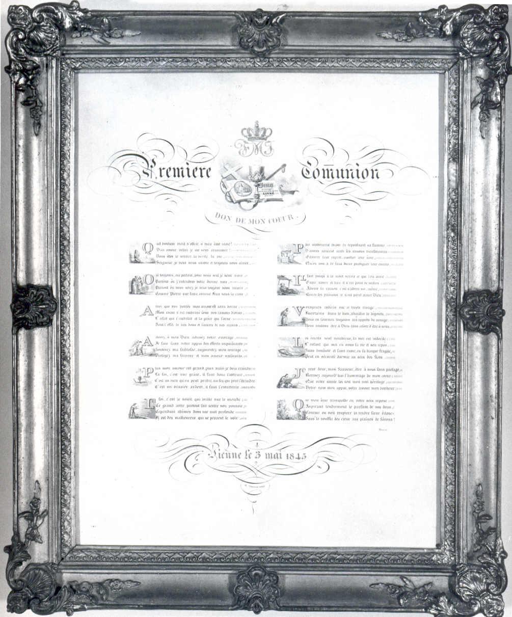 diploma - ambito viennese (metà sec. XIX)