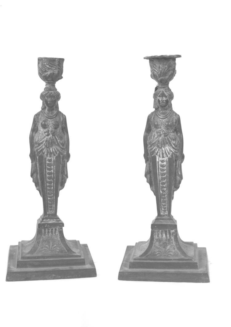 candelabro figurato (candeliere) - ambito europeo (seconda metà sec. XIX)