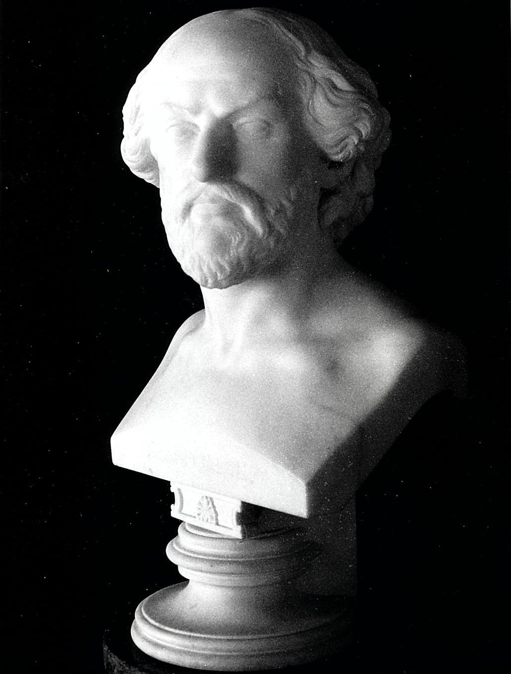 busto ritratto di Shakespeare (scultura, pendant) di Knaur, Imanuel August Hermann (sec. XIX)