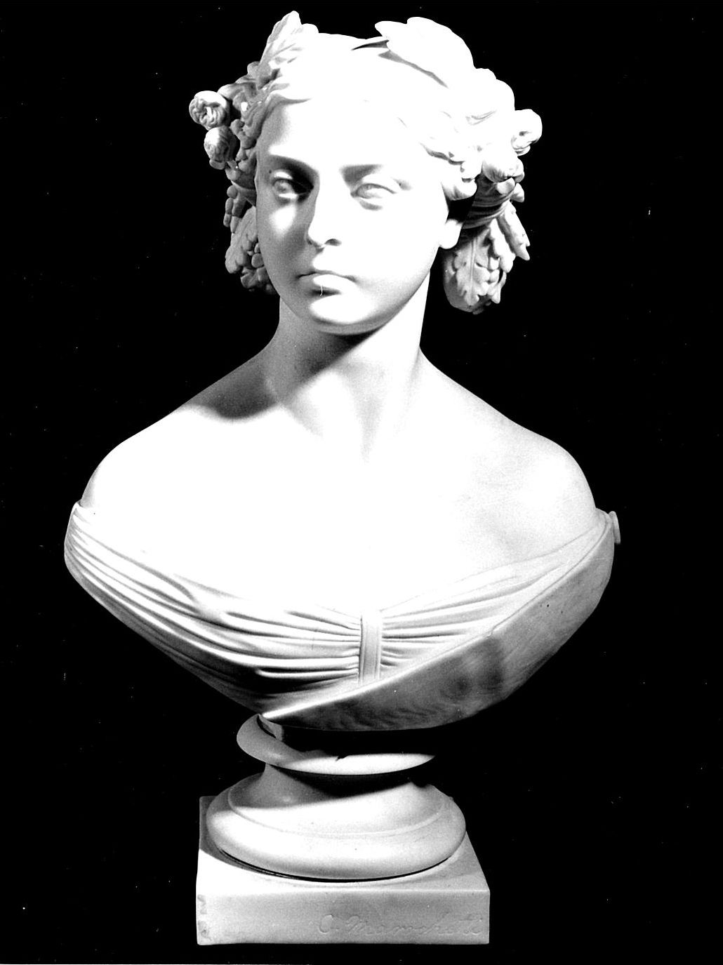 busto ritratto della Regina Vittoria d'Inghilterra (scultura, pendant) di Marochetti Carlo (sec. XIX)