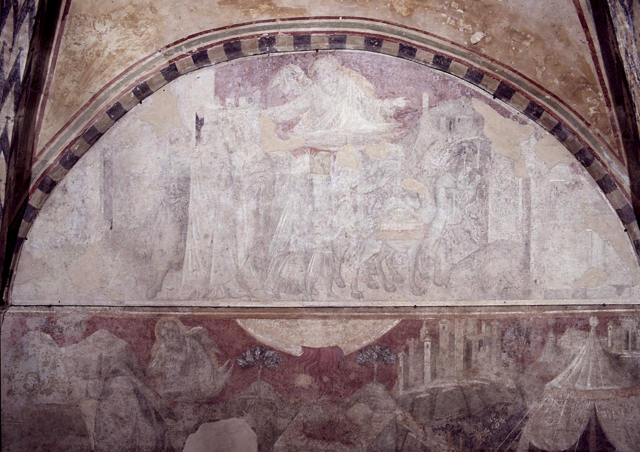 Dio ordina ad Abramo di partire per Canaan (dipinto) - ambito fiorentino (secondo quarto sec. XV) 