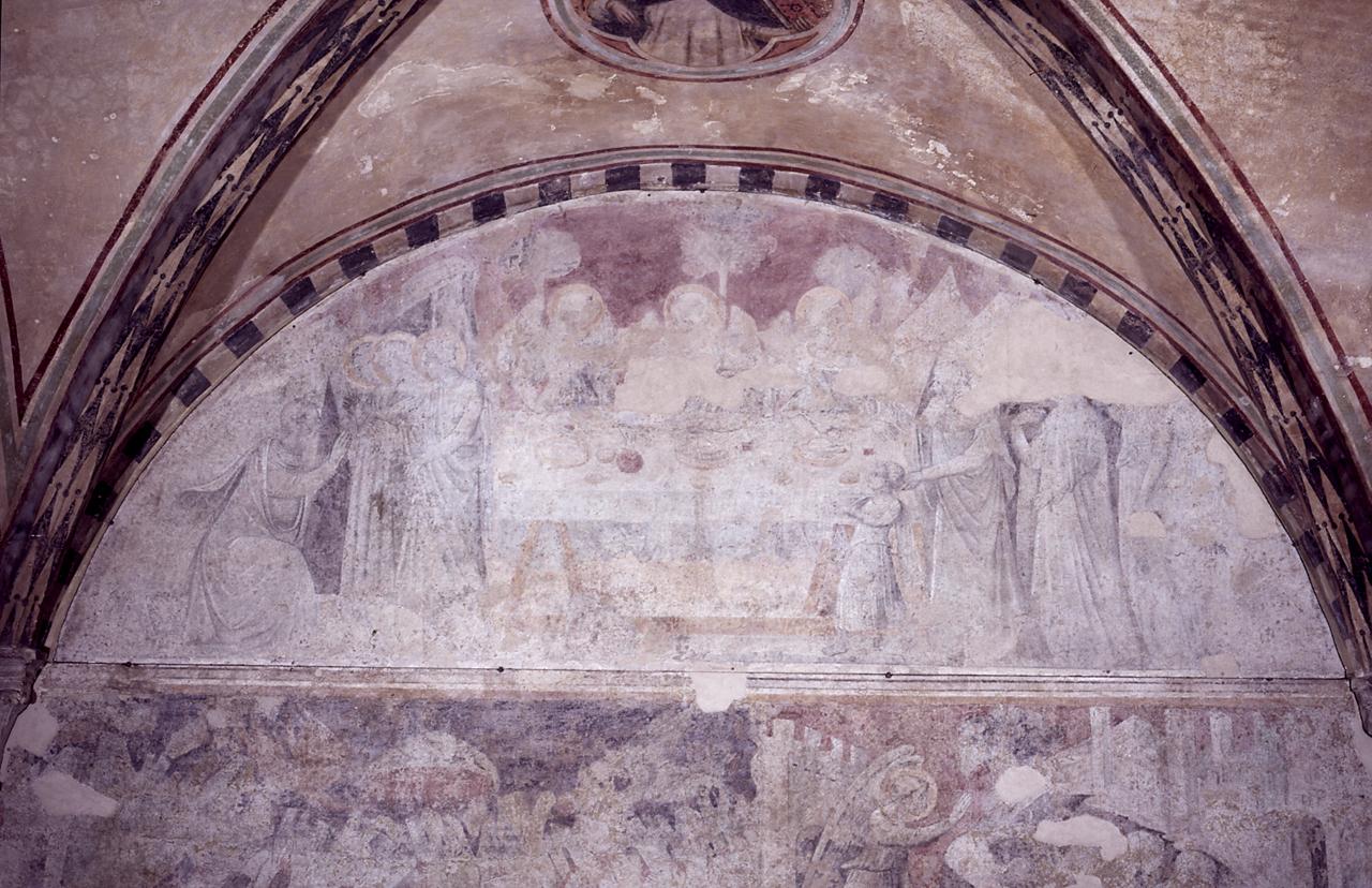 Abramo e i tre angeli (dipinto) - ambito fiorentino (secondo quarto sec. XV) 
