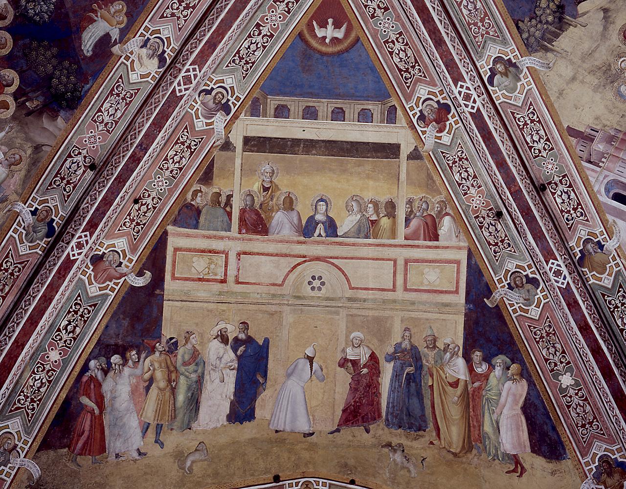 Pentecoste (dipinto) di Bonaiuti Andrea detto Andrea da Firenze, Antonio Veneziano (sec. XIV)